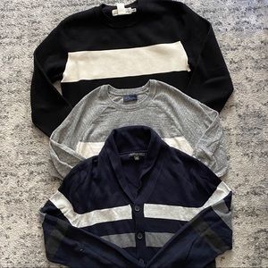 Bundle of Medium 3 Men’s Sweaters:Banana, H&M, Gap